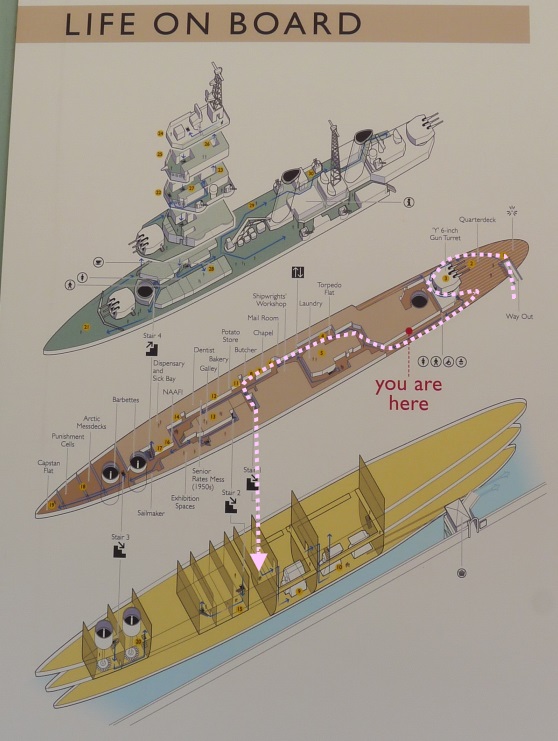 巡洋艦 ベルファスト見学1